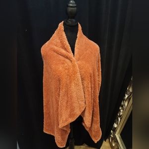 Womens Bobeau Fleece Cardigan Size: S color: Dusty Rose